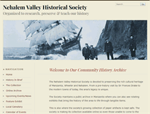 Tablet Screenshot of nehalemvalleyhistory.org